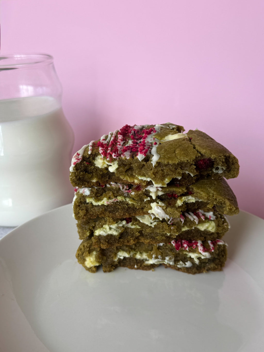 Matcha Raspberry Cream