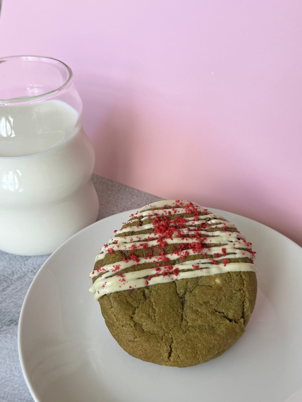 Matcha Raspberry Cream