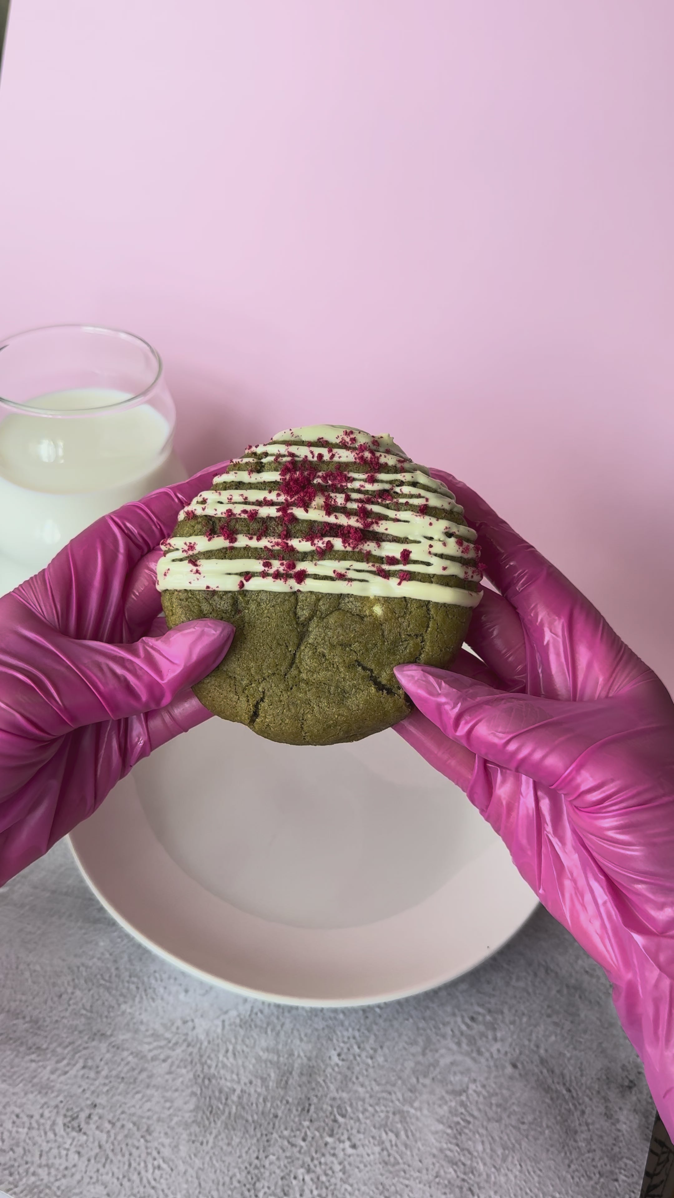 Matcha Raspberry Cream